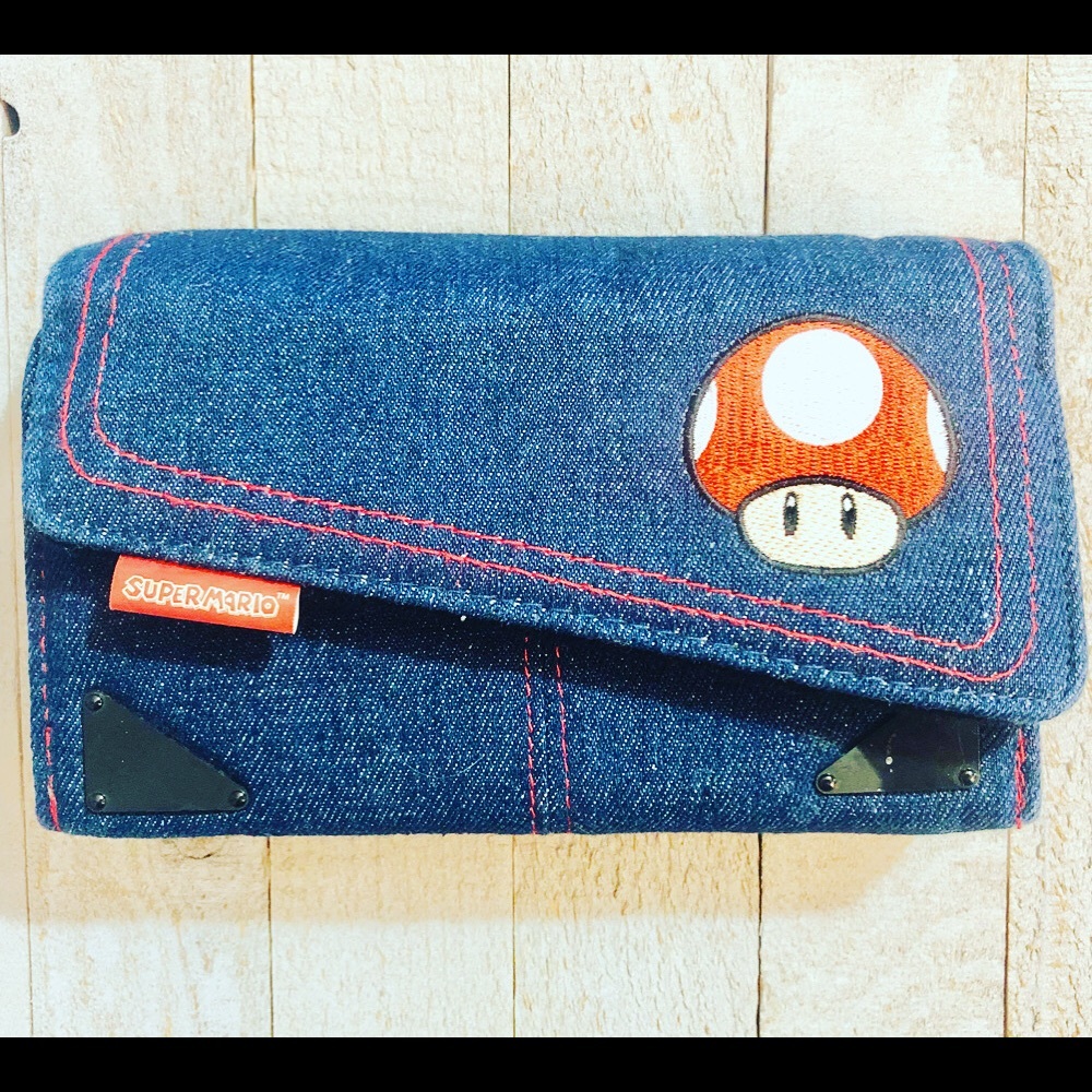 NINTENDO Super Mario Bros Denim Embroidered Case